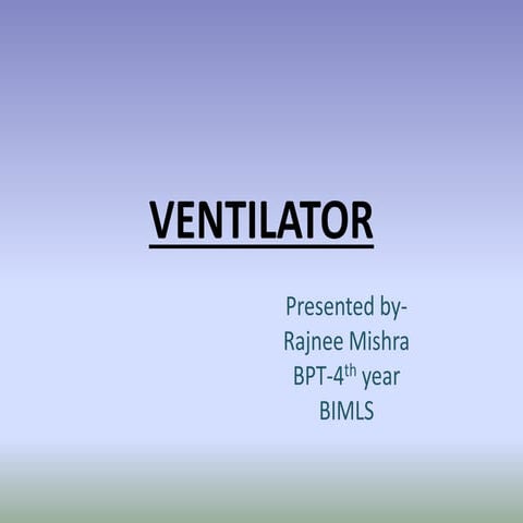 Ventilator