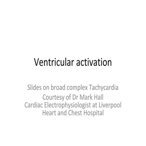 Ventricular activation
