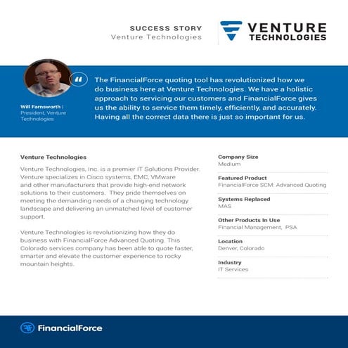 FinancialForce Financial Management Case Study: Venture Technologies - mid si...