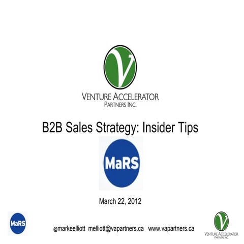 B2B Sales Strategy for Startups