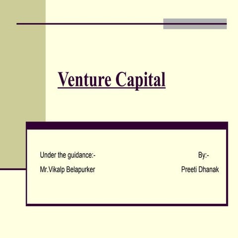 Venture capital