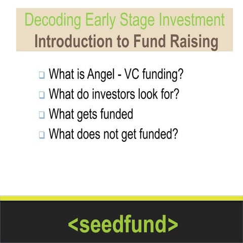 Venture capital   equity funding explained - Paula Mariwala, Seed Fund