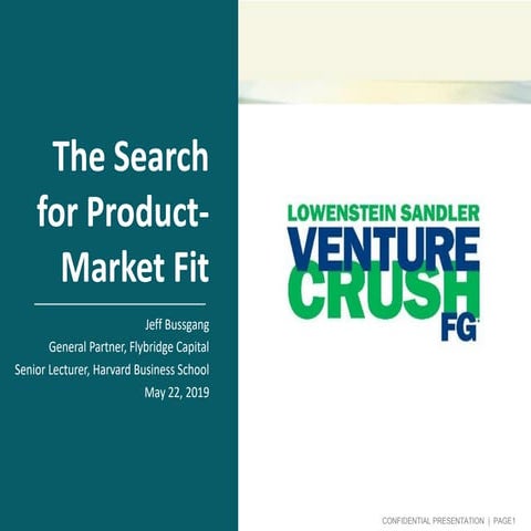 The Search for Product-Market Fit