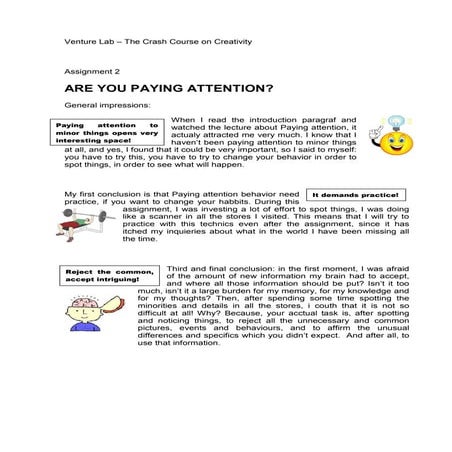 Venture lab   are you paying attention