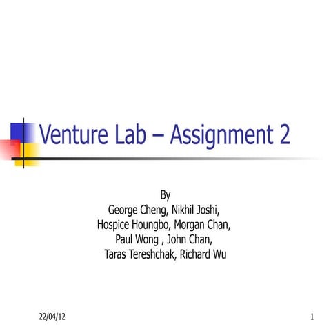 Venture lab – assignment 2 v0.1