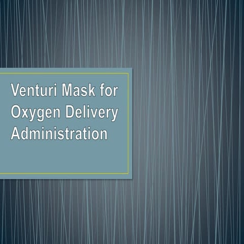 Venturi Mask for Oxygen Delivery Administration