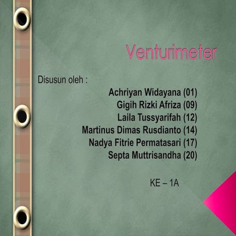 Venturimeter