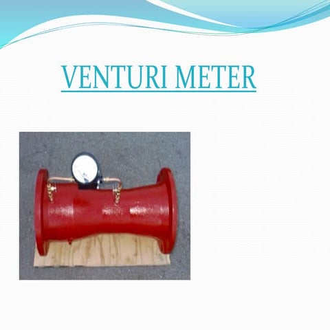 Venturi meter