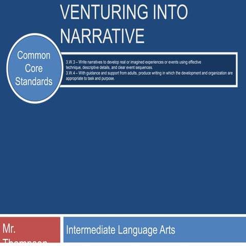 Venturing into narrative (preview)