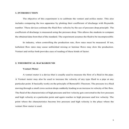 Venturi and orificemeter - Ed Ryan Ruales