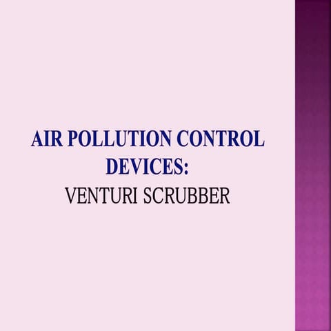 Venturi scrubber by SP