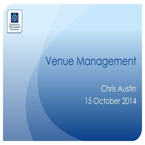 Venue management - Event Perspectives Series