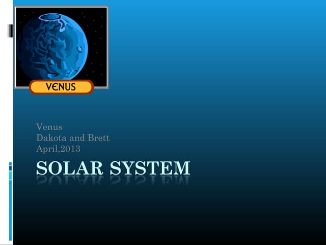 Venus presentation