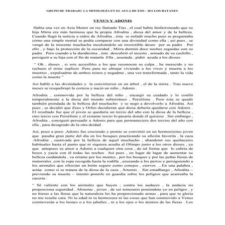 Venus Y Adonis