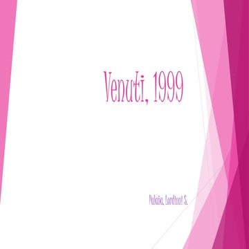 Venuti, 1999