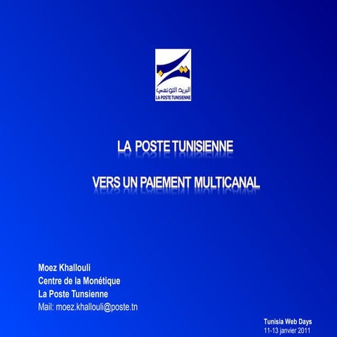 moulahi tunisia web days | PPT