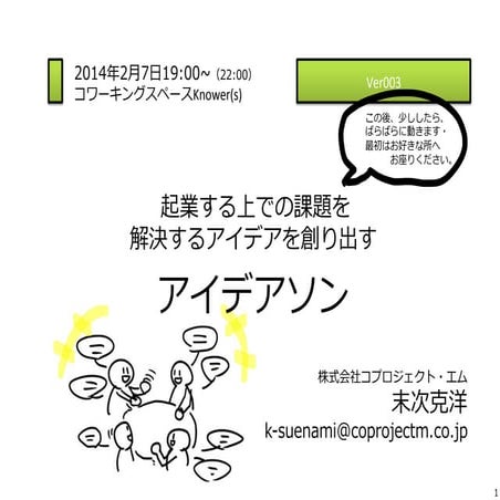 起業課題アイデアソン Ver3 表示用