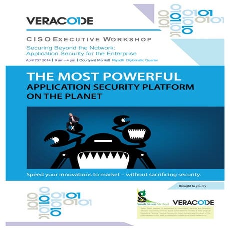 Veracode CISO Executive Workshop - presented by Saudi Green Method