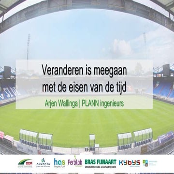 Veranderen is meegaan met de eisen van de tijd