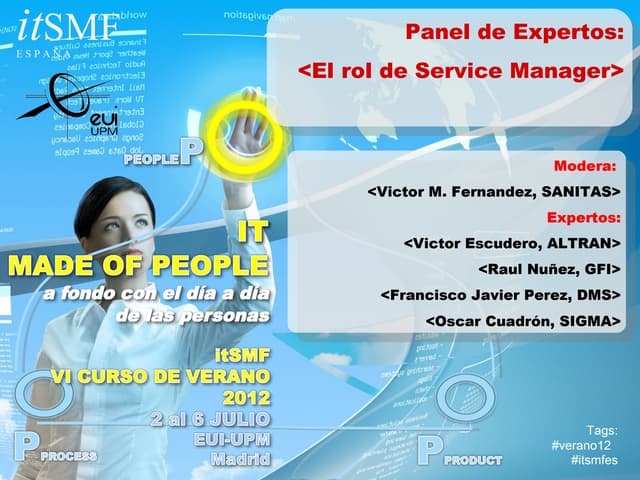 El rol del Service Manager