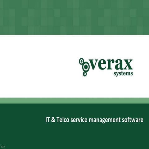 Verax systems   it & telco service management software