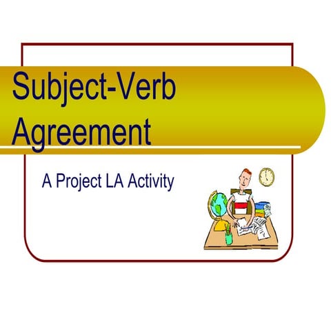 Verb subjagree