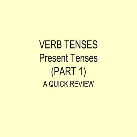 Verb tenses.present-tenses-part1
