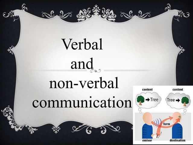 Verbal & Non-Verbal Communication