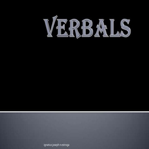 Verbals
