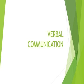 verbal communication and bussiness comun
