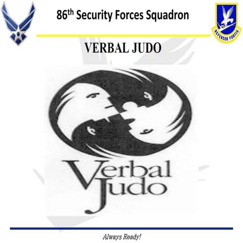 Verbal judo   powerpoint slide