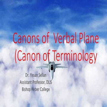 Verbal plane Canon