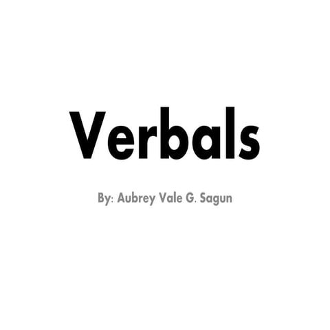 Verbals