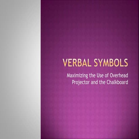 Verbal symbols