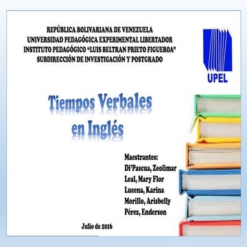 Tiempos Verbales en Inglés