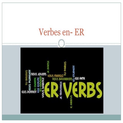 Verbes en  -ER