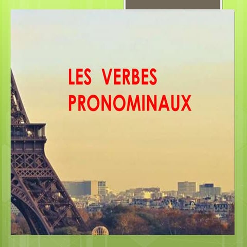 Verbes pronominaux