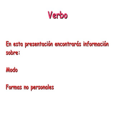Verbo 2 presentación