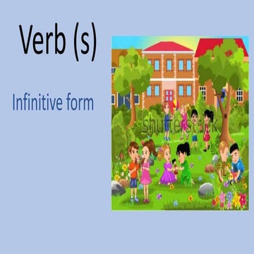 Infinitives | PPTX