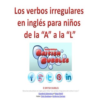 Los verbos irregulares en inglés pa...