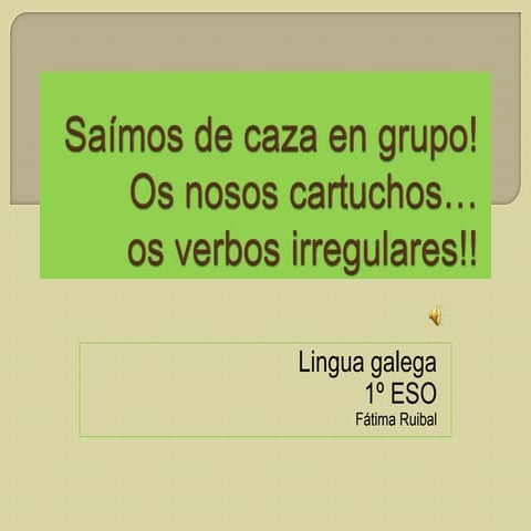 Verbos irregulares en lingua galega