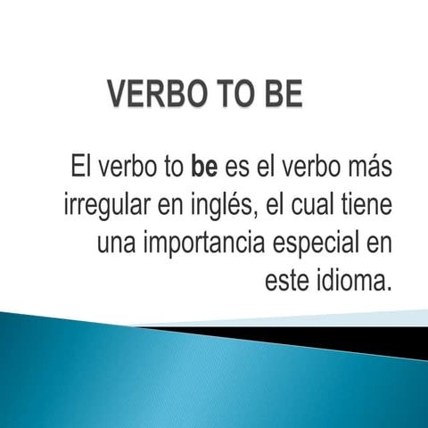 Verbo To Be
