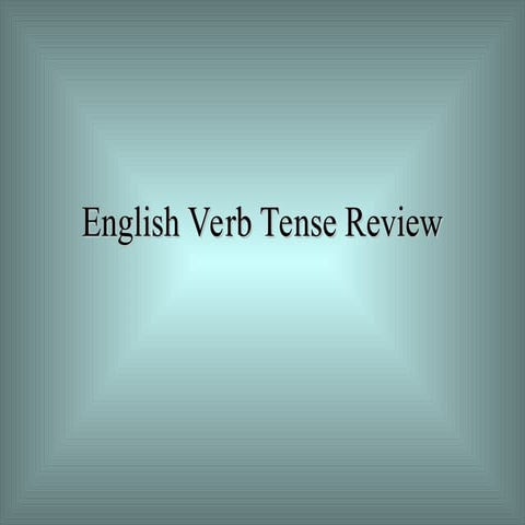 verb - Tenses Class 3 - English - Explanation