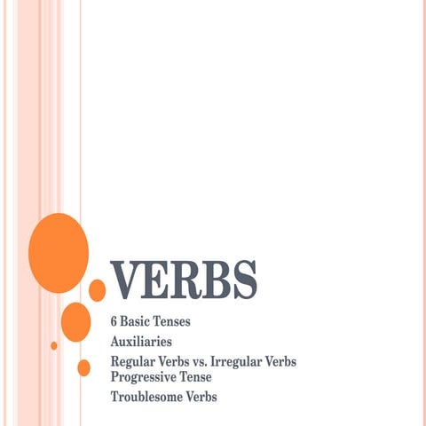 Parts of Speech - Verbs