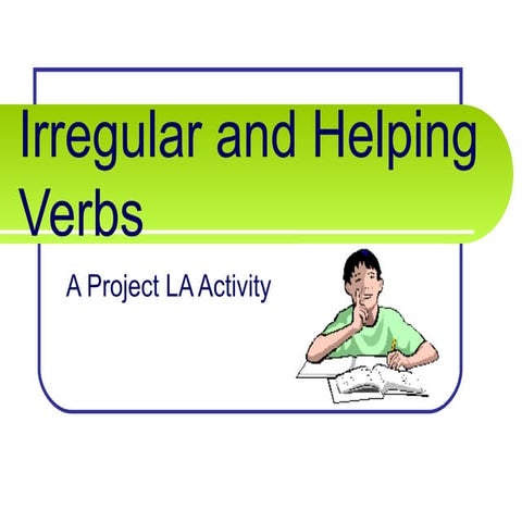 Verbs irregular