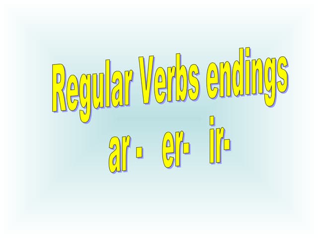 Verbs Wth Graphics. Span Ii. Show