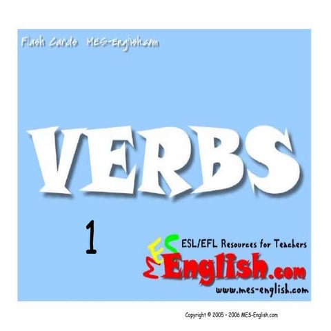 Verbs Flashcards