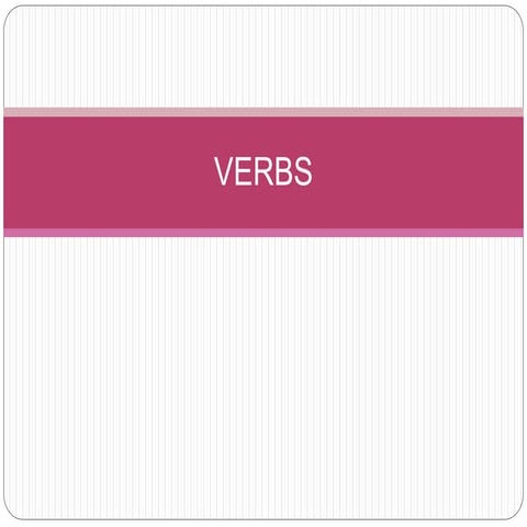Verbs  types briefly expl