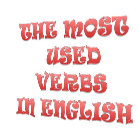 100 Most common english verbs