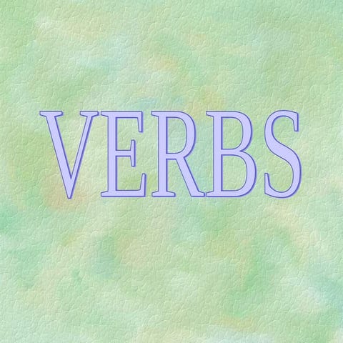 Verbs ending in -ing (Present Continuous)